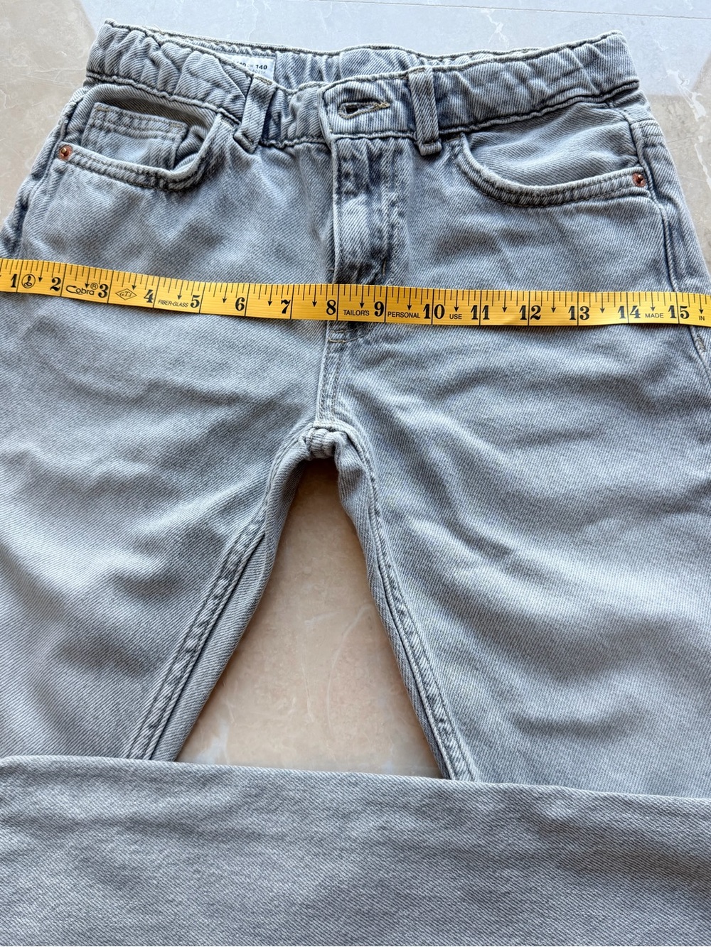 ZARA Jeans Size 9/10 kids , boys, girls, gray color, cotton 100%. - Picture 9 of 13